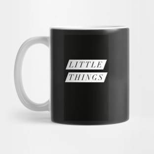 Little Things Black design Mug